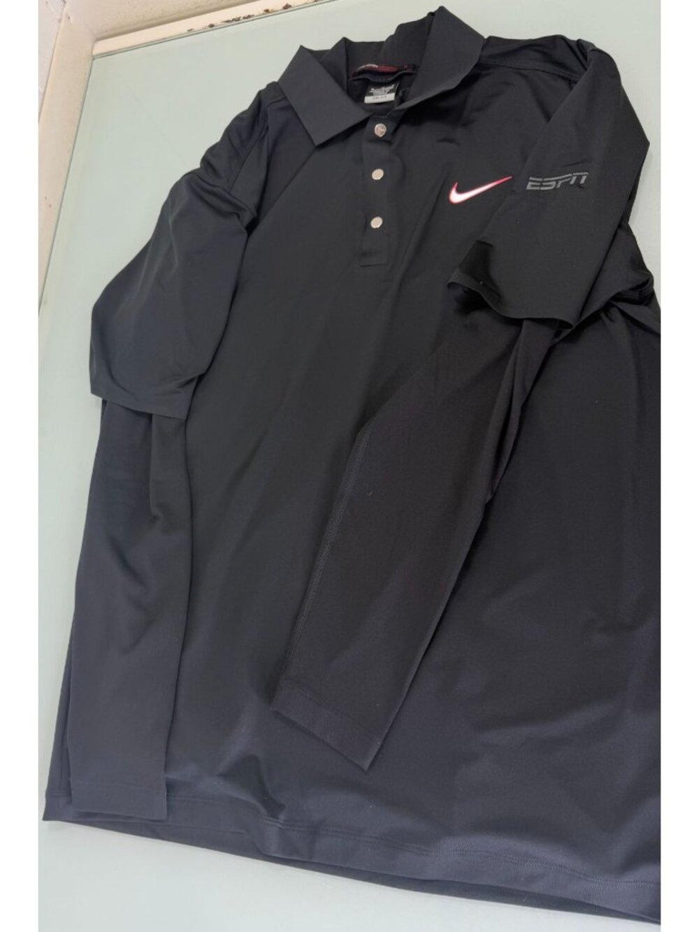 Nike Tiger Woods 2 Pc Set Mens M Polo Shirt & Mock Base Layer Long Sleeve Rare!